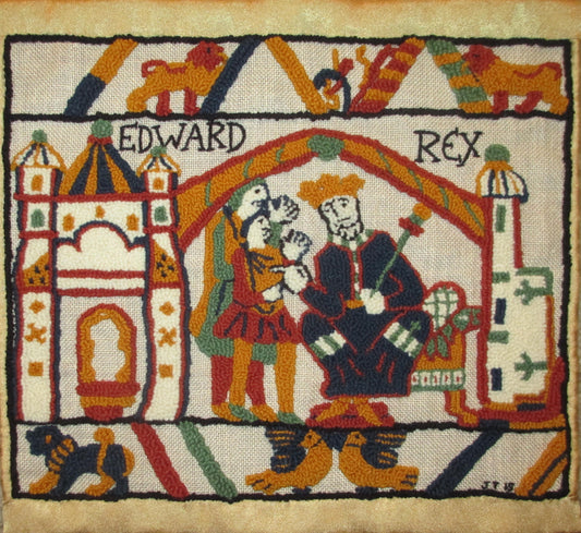Bayeux Tapestry King Edward Little House Rugs