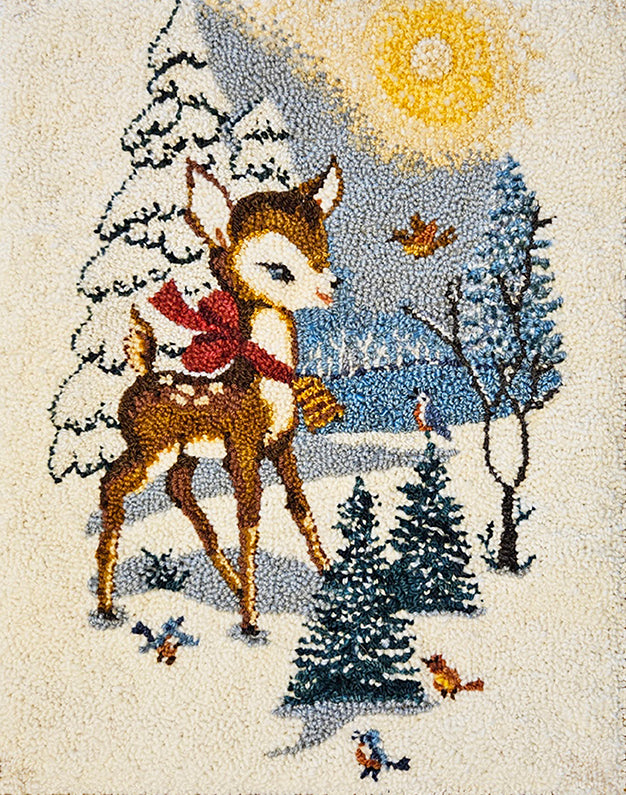 Marshmallow World pattern on linen