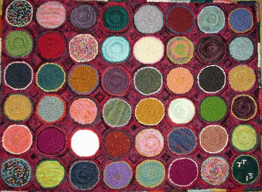 Penny Small Pattern on linen, 21"x28.5"