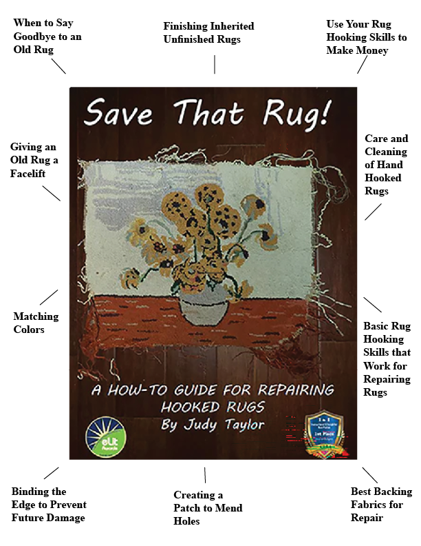 Book 5, Save That Rug! A How-To Guide for Repairing Hooked Rugs, SALE 20% off!