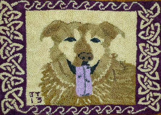 Charlie pattern on linen, 12"x16" SALE 20% off!