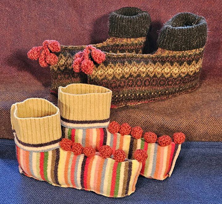 Sweaterfelt Slippers for the whole family