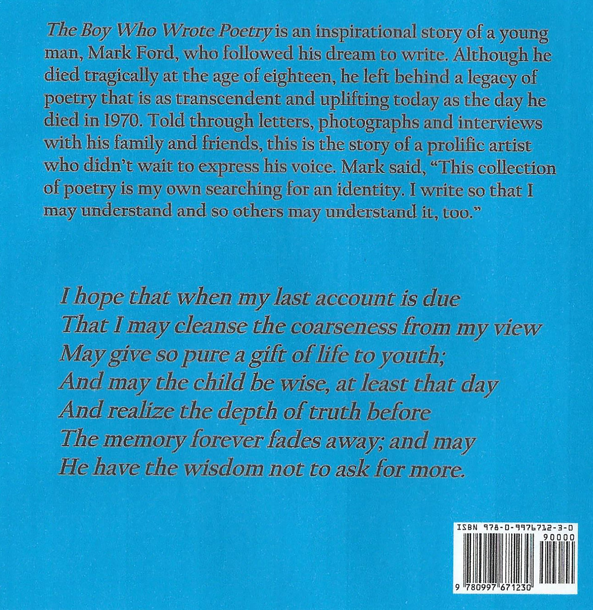 Book 7: The Boy Who Wrote Poetry SALE 20% off!
