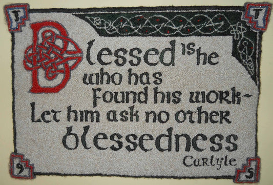 Blessed Pattern on linen, 25.5"x35.5"