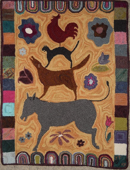 Brementown Pattern on linen, 23.5"x31"