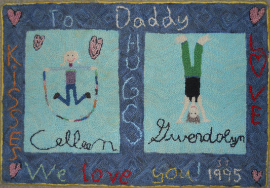 To Daddy Custom Rug 16"x20"