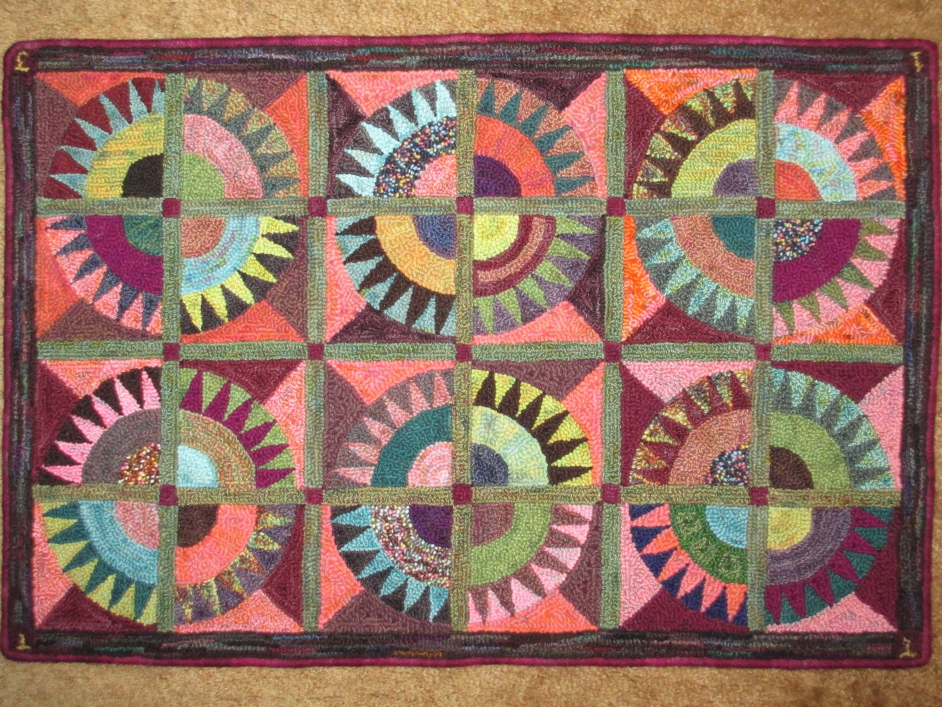 Crown of Thorns Rug, 36"x22"