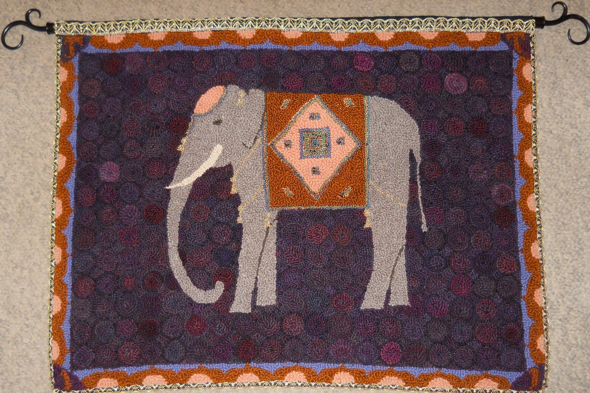 Haleema Pattern on linen, 27.5"x34.5"
