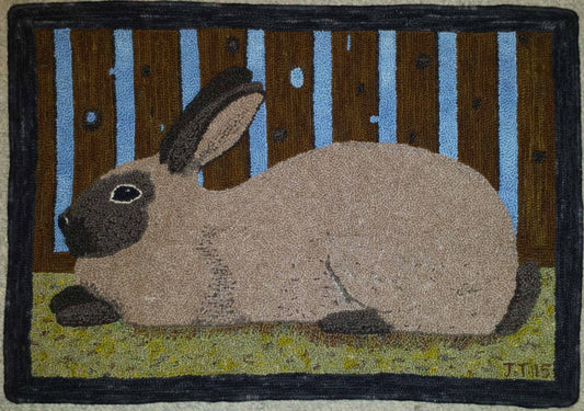 Rabbit Rug, 31.5"x22.5"