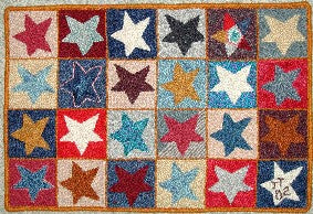 Stars Rug, 29.5"x20"