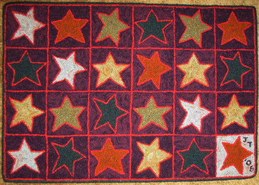 Stars Rug, 29.5"x20"