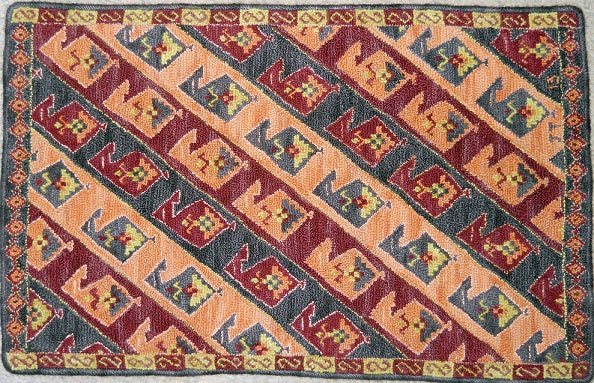 Turkish Delight Pattern on linen, 20.5"x31"