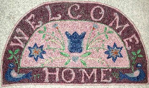 Welcome Home Rug, 32"x17"